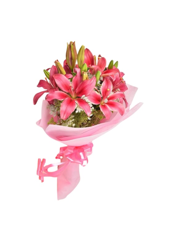 Pink Love Lily Bouquet
