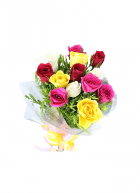 Multicolored Rose Bouquet