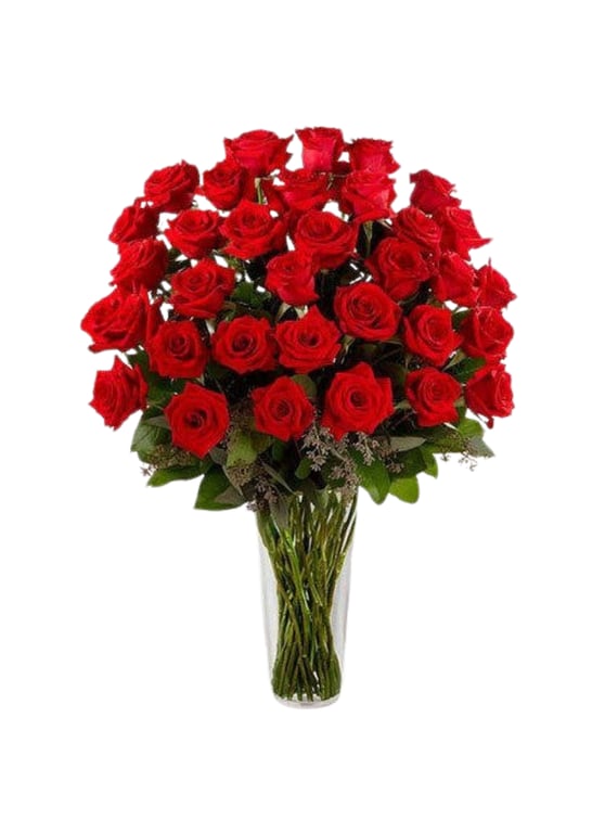 Red Roses Bouquet in a Vase