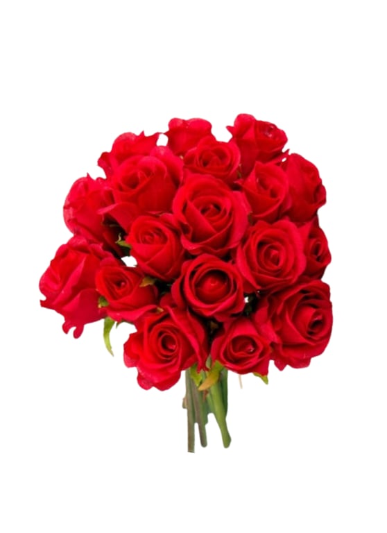 Vibrant Red Roses Bunches