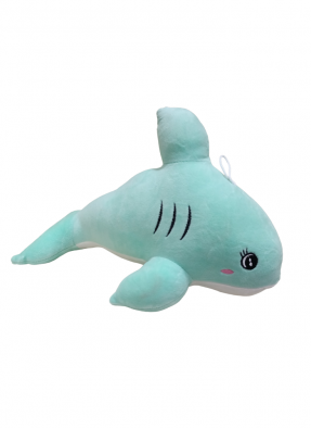 Dolphin Soft Toy 33 cm White Green