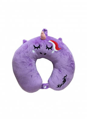Unicorn Neck Pillow 30 cm Purple