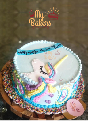 Designer Unicorn Theme Cake