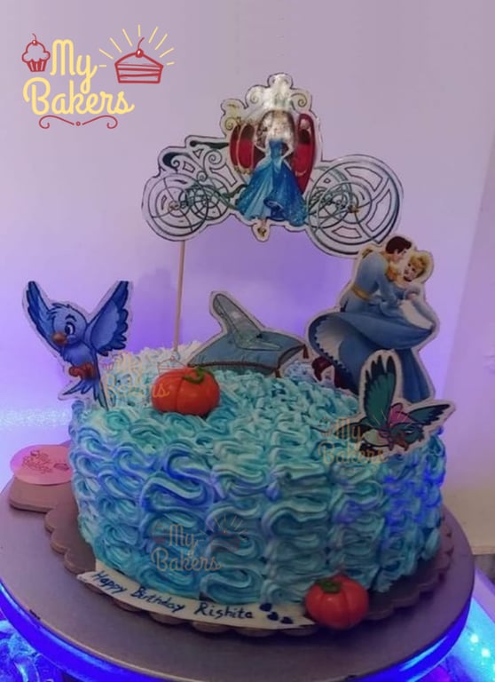 Princess Cinderella Theme Cake