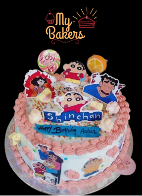 Shinchan Family Theme Cake