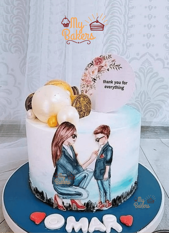 Delicious Mother And Son Love Bond Cake