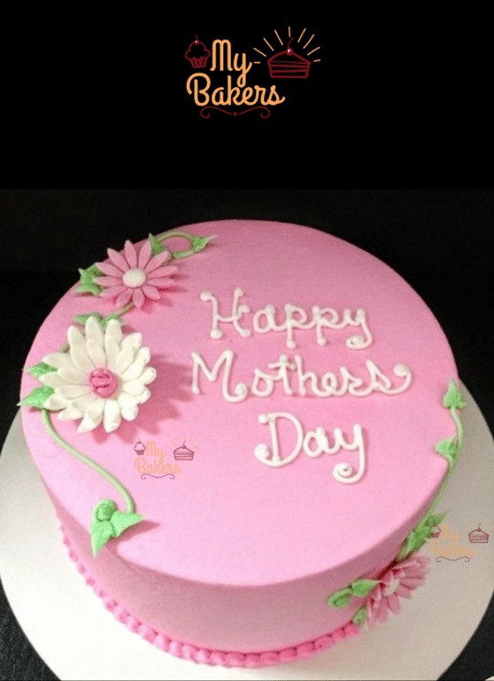 Fondant Flower Mothers Day Special Cake