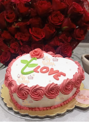 Love Cake For Valentine's Day