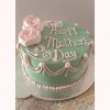 Cake For Mom With Creamy Flowers