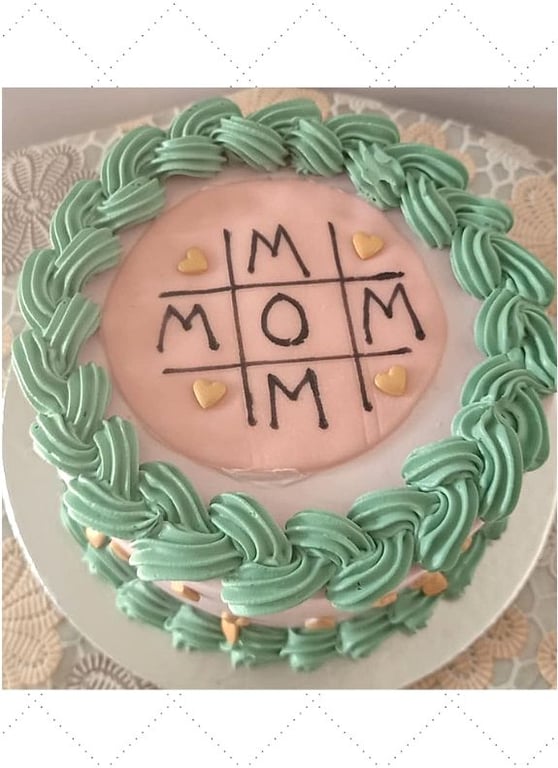 Tic Tac Toe  Cake For Mom 