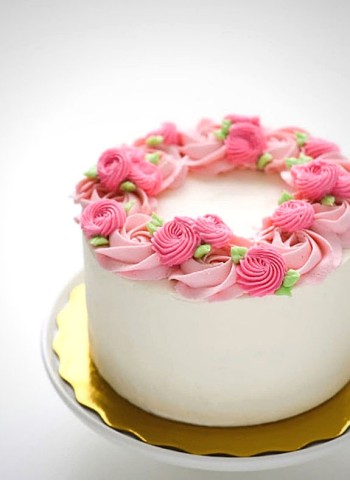 Cake with Flower Design