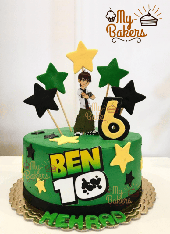 Ben 10 Theme Cake