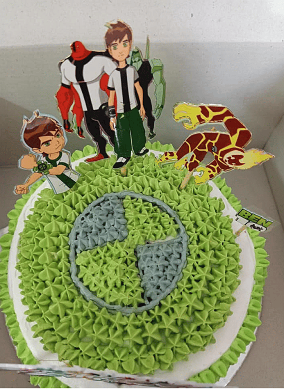 Ben 10 Theme Cake
