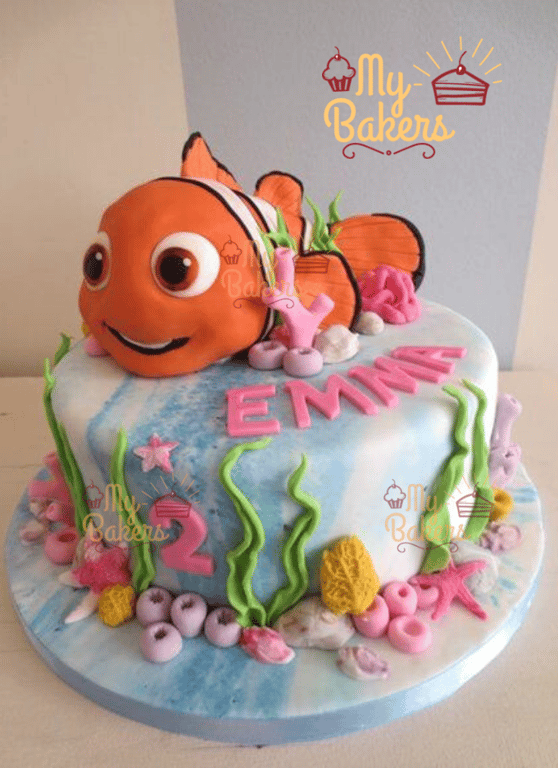 Happy Nemo Theme Cake