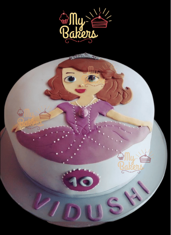 Princess Sofia Theme Fondant Cake