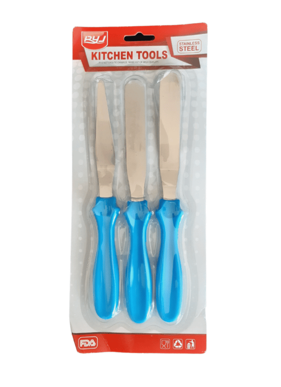 Palette knife Blue 3 Pcs pack of 1