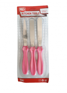 Palette knife Pink 3 Pcs pack of 1