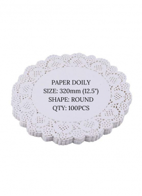 Doily paper 12.5 inch pack of 100