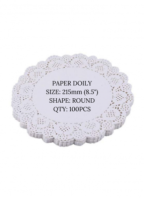 Doily paper 8.5 inch pack of 100