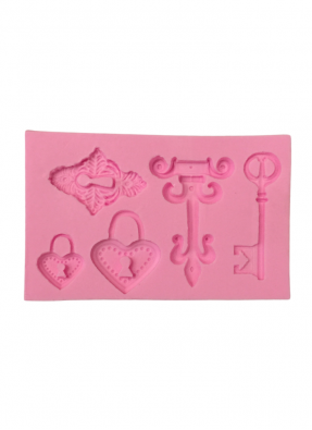 Silicone Marz Mould Key And Lock pack of 1