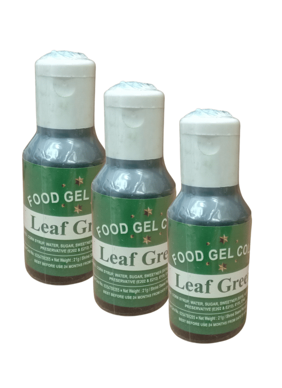 Food Gel Color Leaf Green pack of 3