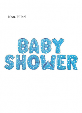 Baby Shower Boy 10 Piece Set Foil Balloon Blue