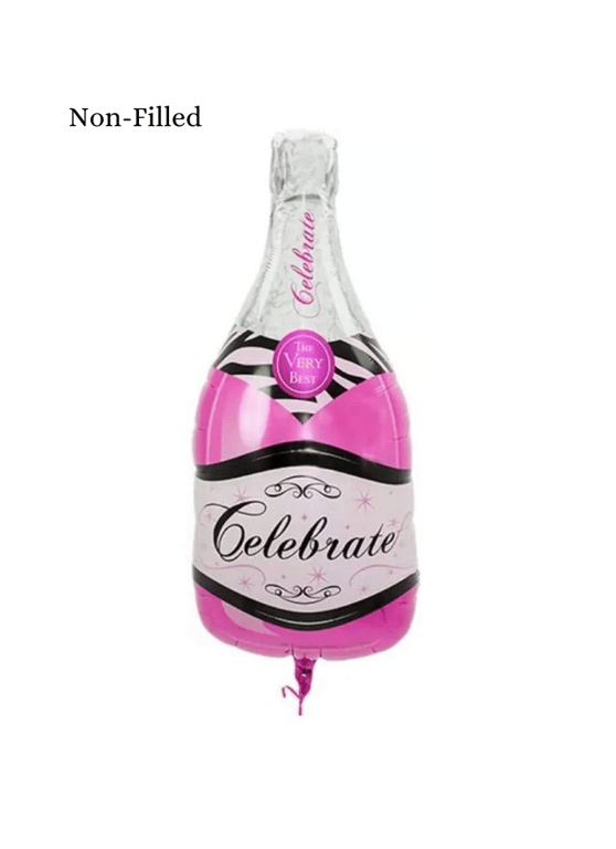Celebrate Bottle Foil Balloon 32 inch Pink