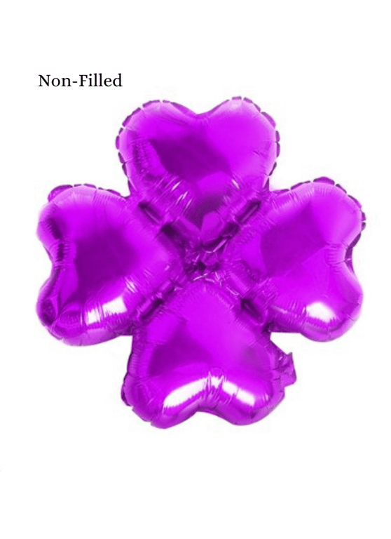Four Leaf Clover Foil Balloon 18 inch Light Purple