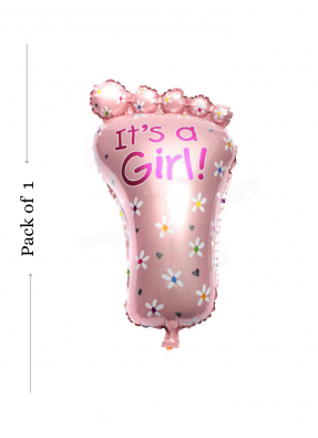 Girl Feet foil balloon Pink pack of 1