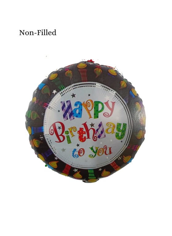 Happy Birthday To You Foil Balloon 18 inch Multi Color