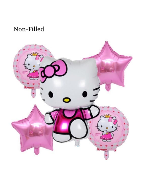 Hello Kitty 5 Piece Set Foil Balloon Pink