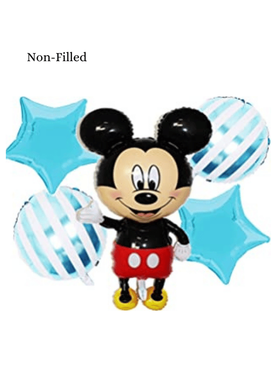 Mickey Mouse 5 Piece Set Foil Balloon Blue