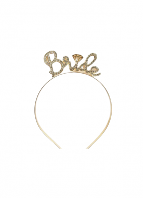 Bride To Be headband Gold pack of 1