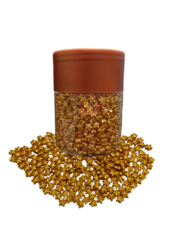 Golden Star sprinkles 7 mm pack of 150 gram