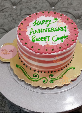 Anniversary Cake For Lovely Couple
