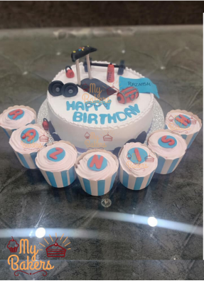 Gym Theme Birthday Cake