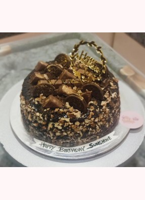 Brownie Birthday Cake 