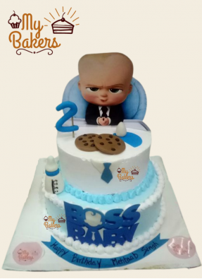 Baby Boss Theme 2 Tier Cake