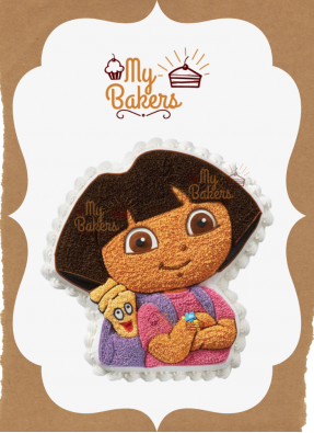 Dora The Explorer Theme Cake