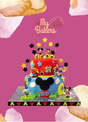Mickey Mouse Club House Theme Cake