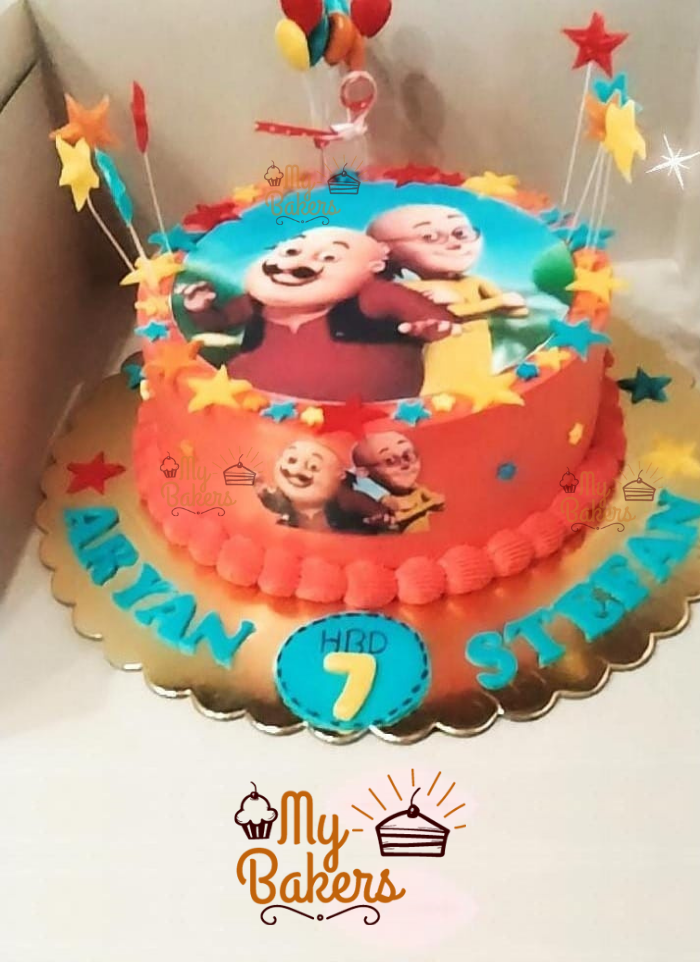 Shop for Fresh Motu Patlu Photo Theme Cake online Mysore