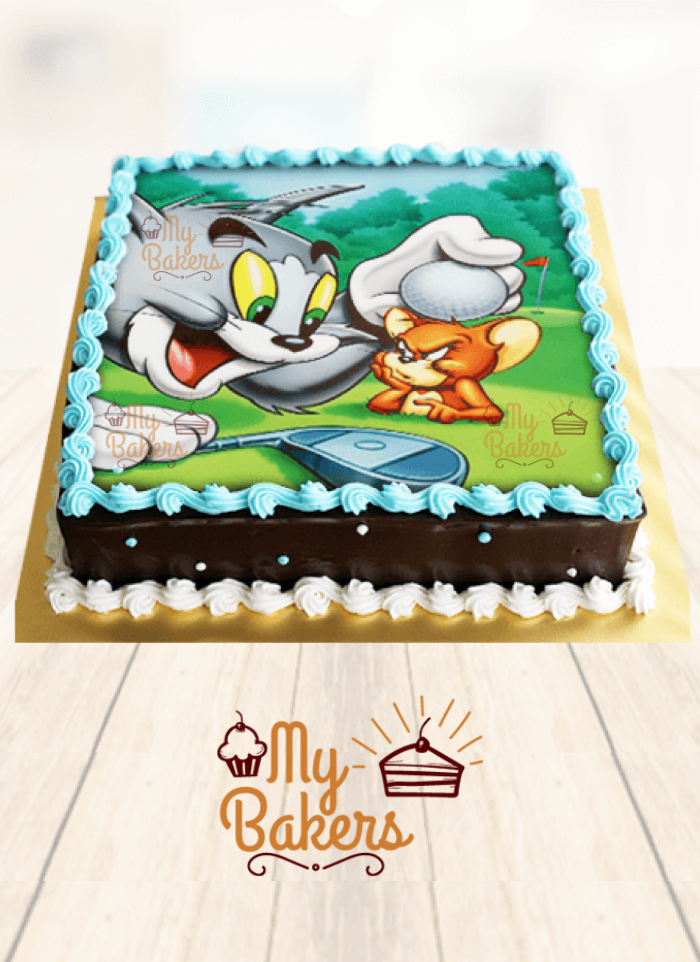 Tom And Jerry Theme Photo Cake Surat