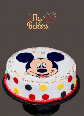 Tasty Mickey Mouse Birthday Cake