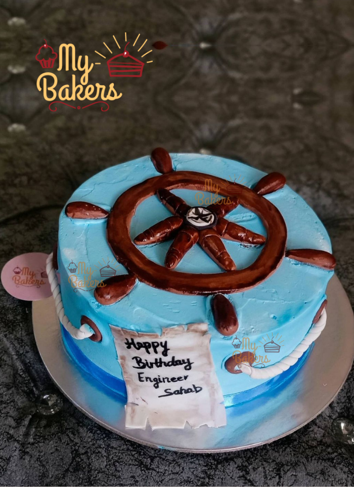 Engineer Theme Birthday Cake