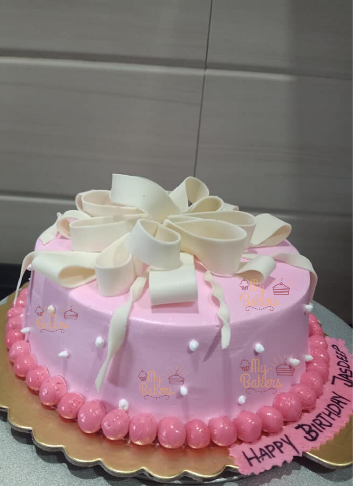 Exclusive & Delicious Ribbon Fondant Cake My Bakers