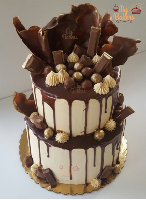 Mesmerizing Chocolate 2 Tier Cake