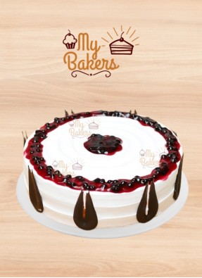 Chocolate Side Jelly Theme Cake