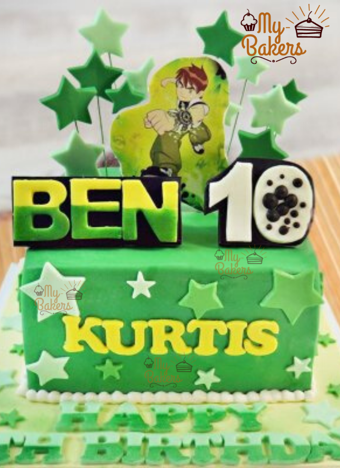 Delightful Ben 10 Theme Cake