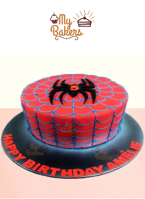 Delish Spiderman Theme Cake