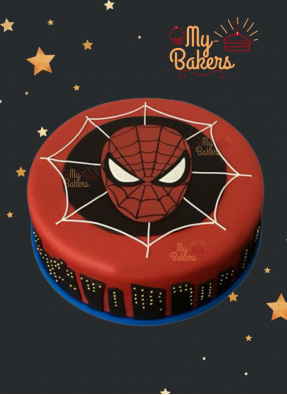 Tasty Spiderman Theme Cake